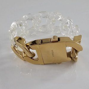 Vitaly Clear Resin Chain Static Bracelet- BRAND NEW!